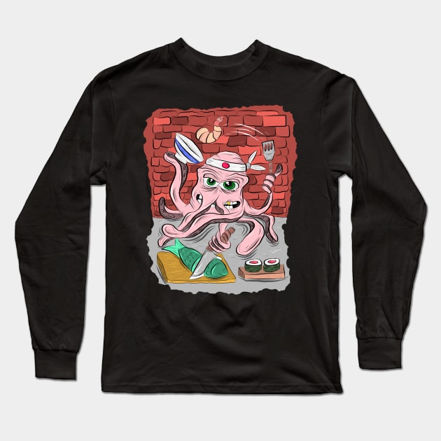 Sushi Master Long Sleeve T-Shirt by Twintendo5